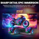 CRUA 34" Curved Gaming Monitor, IPS WQHD(3440x1440P) 120Hz 1900R 21:9 ... - Image 7