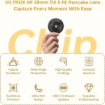 VILTROX 28mm F4.5 Pancake Lens for Sony E, Auto Focus Chips-Dimension Full ... - Image 3