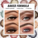 UCANBE Baked Eyeshadow Palette with 15PCS Brushes Make-up Set, 16 Coloration... - Image 3