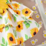 Child Woman Garments New child Ruffle Romper Cartoon Suspender Skirt Bow He... - Image 7