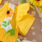 Child Woman Garments New child Ruffle Romper Cartoon Suspender Skirt Bow He... - Image 8