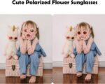 Bouryo Versatile Child Polarized Flower Sun shades with Strap Bendable F... - Image 4