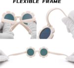 Bouryo Versatile Child Polarized Flower Sun shades with Strap Bendable F... - Image 6