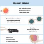 Bouryo Versatile Child Polarized Flower Sun shades with Strap Bendable F... - Image 7