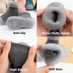 2 Pairs Child Sock Footwear Toddler Heat Fuzzy Thick First Strolling Footwear B... - Image 3