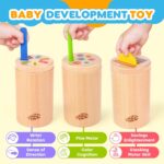 Picket Montessori Child Toddler Toys: 3 in 1Learning Advantageous Motor Expertise ... - Image 3
