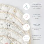 Pehr Child Play Mat, Flower Patch | Extremely-Gentle Quilted 100% Cotton Exte... - Image 7