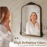 32 x 24 inch Beaded Arched Wall Mirror, Classic Toilet Self-importance Mirror... - Image 7