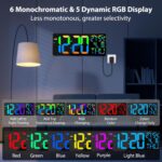[Oversized] 18" Digital Wall Clock Massive Show, 11 RGB Shade Changin... - Image 3