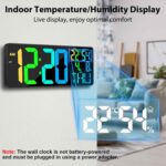 [Oversized] 18" Digital Wall Clock Massive Show, 11 RGB Shade Changin... - Image 4