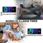 [Oversized] 18" Digital Wall Clock Massive Show, 11 RGB Shade Changin... - Image 5