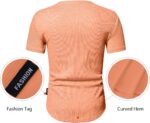 JMIERR Males's Muscle Slim Henley Shirts Crewneck Longline T-Shirt Health club W... - Image 4
