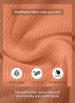 JMIERR Males's Muscle Slim Henley Shirts Crewneck Longline T-Shirt Health club W... - Image 5