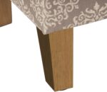 HomePop Drake Massive Ornamental Storage Bench -Brown Medallion - Image 6