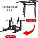NEWAN Pull Up Bar Wall Mounted Chin Up Bar Multi-Grip Full Physique Streng... - Image 3