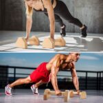Pushup Stands - Wood Push Up Bars Health club Gear Tools with Anti-Slid ... - Image 3