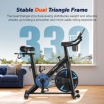 MERACH Indoor Biking Bike, Train Bike for House with Magnetic, Blue... - Image 4