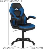 Flash Furnishings X10 Excessive-Again LeatherSoft Racing Model Gaming Chair wi... - Image 4