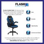 Flash Furnishings X10 Excessive-Again LeatherSoft Racing Model Gaming Chair wi... - Image 9