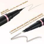 LAVONE Eyebrow Pencil Make-up Equipment Waterproof 2-IN-1 Microblading Pen/Po... - Image 4