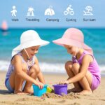 2 Pack Toddler Child Solar Hat Children Summer season Hats UPF 50+ Seashore Caps Alter... - Image 4
