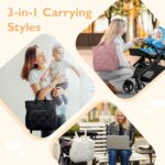 mommore Quilted Diaper Bag Backpack, Small Child Baggage, Light-weight Mini... - Image 3