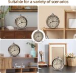 Maxspace Classic Desk Clock on Stand, Tremendous Silent Non Ticking Silver... - Image 5