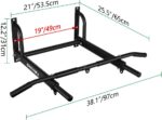 OneTwoFit Wall Mounted Pull Up Bar with Extra Secure 6-hole design for ... - Image 3