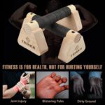Picket Parallettes Push Up Bars, 2 PCS Wooden Calisthenics Bars with Non... - Image 7