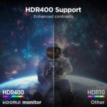 KOORUI 34-inch Ultrawide Curved WQHD 3440×1440 Gaming Monitor, 165Hz 1... - Image 6