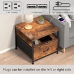 180 lb Mini fridge Desk with Drawer fridge Shelf, Mini fridge cupboard... - Image 4