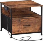 180 lb Mini fridge Desk with Drawer fridge Shelf, Mini fridge cupboard... - Image 9