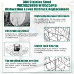 UPGRADED 304 Stainless Metal WD28X26099 WD28X24396 Dishwasher Decrease Ra... - Image 4