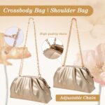 lovyoCoCo Clutch Purse for Girls Mushy Pleated PU Wedding ceremony Clutch, Elega... - Image 4