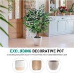 Synthetic Ficus Tree 4ft, Synthetic Crops Indoor with Practical Lea... - Image 7