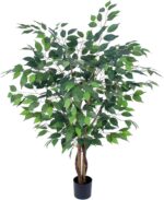 Synthetic Ficus Tree 4ft, Synthetic Crops Indoor with Practical Lea... - Image 8