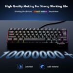 Snpurdiri 60% Wired Gaming Keyboard, RGB Backlit Extremely-Compact Mini Ke... - Image 5