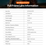 VILTROX 20mm F2.8 FE for Sony E Mount Lens,AF 20mm f/2.8 E Mount Full ... - Image 7