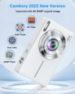 Digital Digital camera, 4K 64MP Cameras for Pictures, Level and Shoot Digit... - Image 3