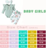 Child Lady Garments New child Toddler Outfits Ruffle Romper+ Floral Pants +... - Image 7