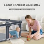 G TALECO GEAR Foldable Playpen for Infants and Toddlers, 59"x71" Portab... - Image 6
