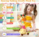 Dancing Speaking Giraffe Toy, Stuffed Animal Child Toy Repeating What Yo... - Image 3