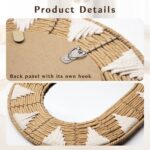 Briful Bohomain Wall Mirror Oval Ornamental Mirror Seagrass Wall-Mount... - Image 4