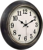 45MinST 14 Inches Retro Wall Clock, Silent Non Ticking Battery Function... - Image 3