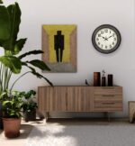 45MinST 14 Inches Retro Wall Clock, Silent Non Ticking Battery Function... - Image 5