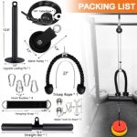 Weight Cable Pulley System Gymnasium Upgraded Health LAT and Elevate Pulley At... - Image 3