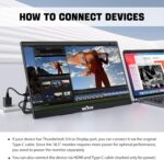 InnoView Moveable Monitor 18.5 inch 100HZ 120% sRGB, 1080P FHD IPS Lar... - Image 3