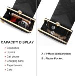 Night Baggage Clutch Purses for Girls Wedding ceremony Bag Women Glowing Half... - Image 4