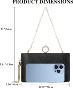 Night Baggage Clutch Purses for Girls Wedding ceremony Bag Women Glowing Half... - Image 6