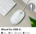Macally Wired USB C Mouse for Mac and PC - Slim, Quiet, and Dependable -... - Image 3